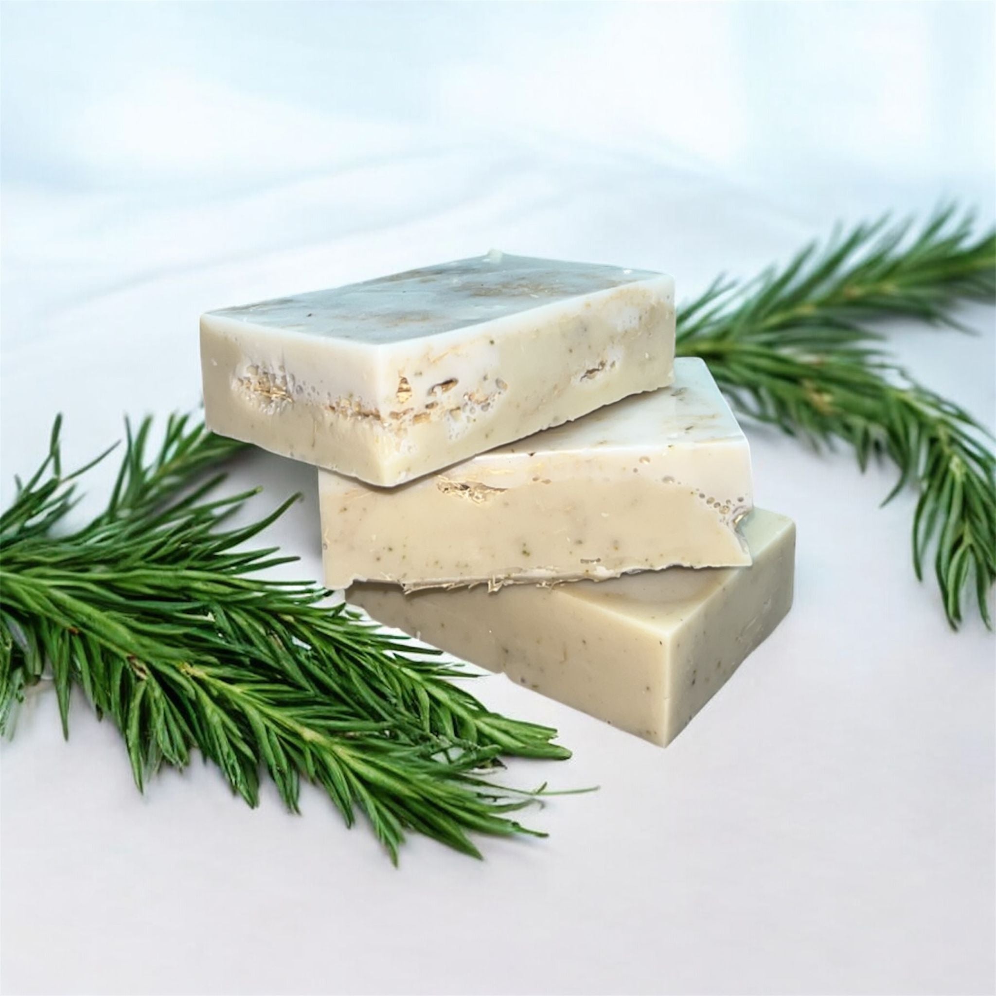 Savon artisanal Souffle Végétal Romarin & argile verte