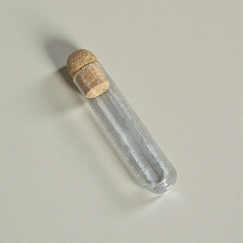 Glass tea infuser with cork stopper